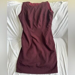 Elegant Plum Sleeveless Dress